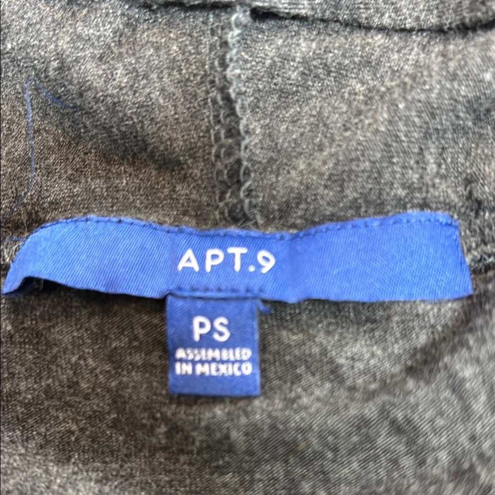 Charcoal Gray Women's Sweater, Open Front, PS - Picture 4 of 5